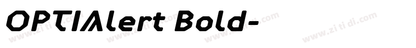 OPTIAlert Bold字体转换